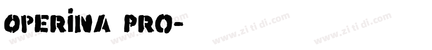 Operina Pro字体转换